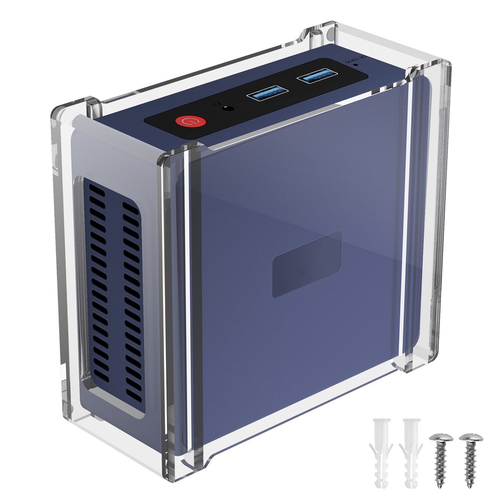Suporte Protetor Transparente Para Beelink S12 Pro Mini PC N100 Host De Computador