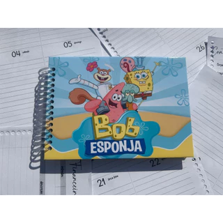 Caderno de Colorir  • Tema Bob Esponja Capa Dura em Oferta na Shopee