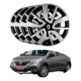 Jogo 4 Calotas Renault Sandero 2014 2015 2016 À 2020 Aro 14