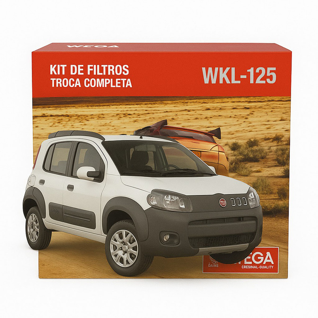 Kit Troca Completa Filtros Fiat Uno 1.0/1.4 2010/2016