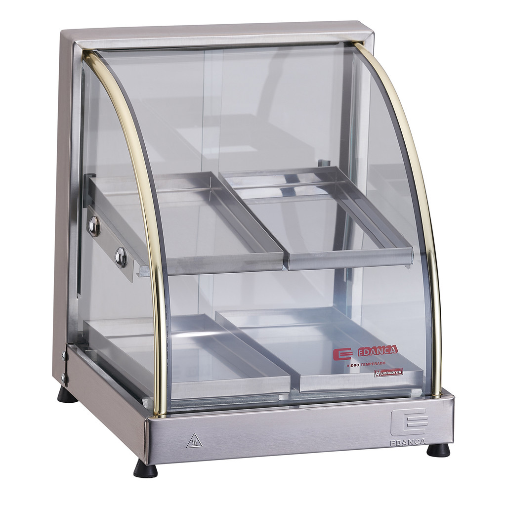 Estufa Para Salgados Lanchonete 4 Bandejas Inox Edanca 220V