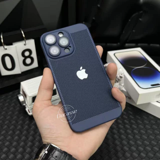 Nova Dissipação De Calor Respirável pc Fosco Caso iPhone 16 15 14 13 12 11 Pro Max Ultra Fino Capa Traseira Dura