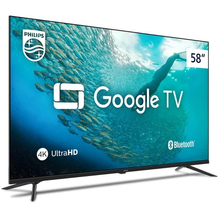 Smart TV Philips PUG7019 4K UHD de 58 Google TV Dolby Vision Atmos e Google Assistente