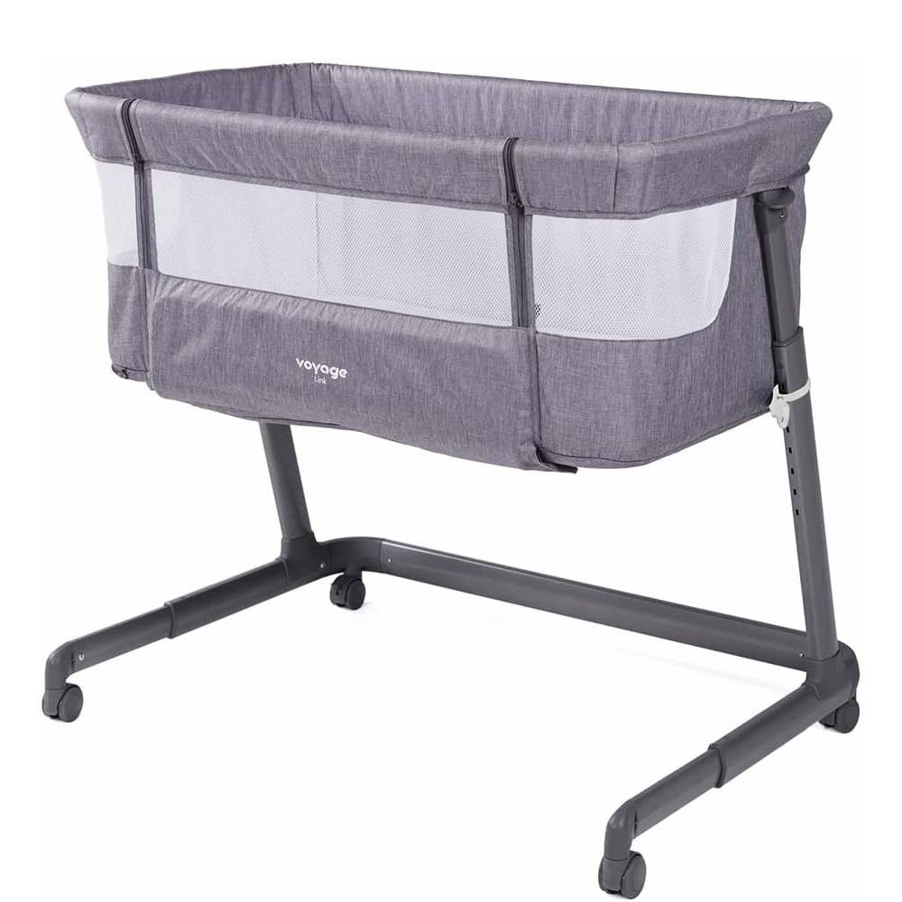 Berço Portátil Co-bed Link Cinza Mescla - Voyage 