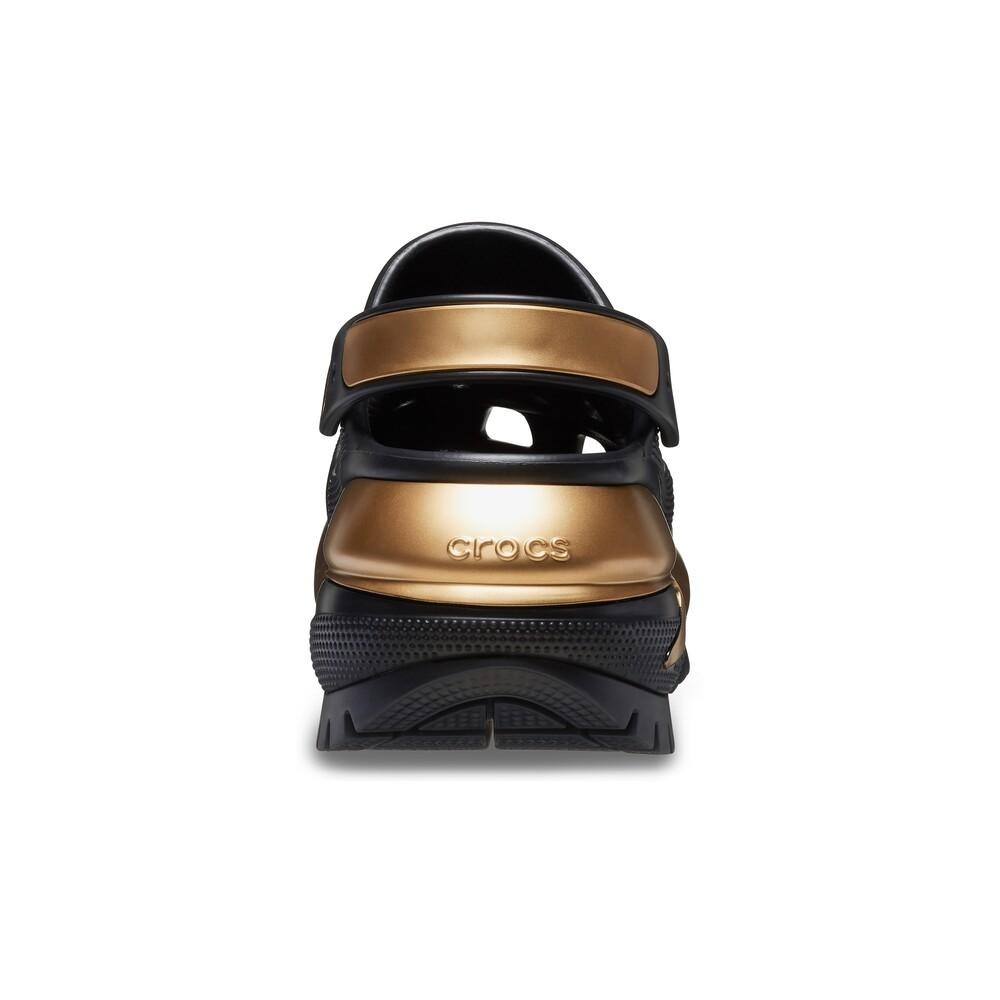 Sandália crocs mega crush metallic clog black/gold | Shopee Brasil