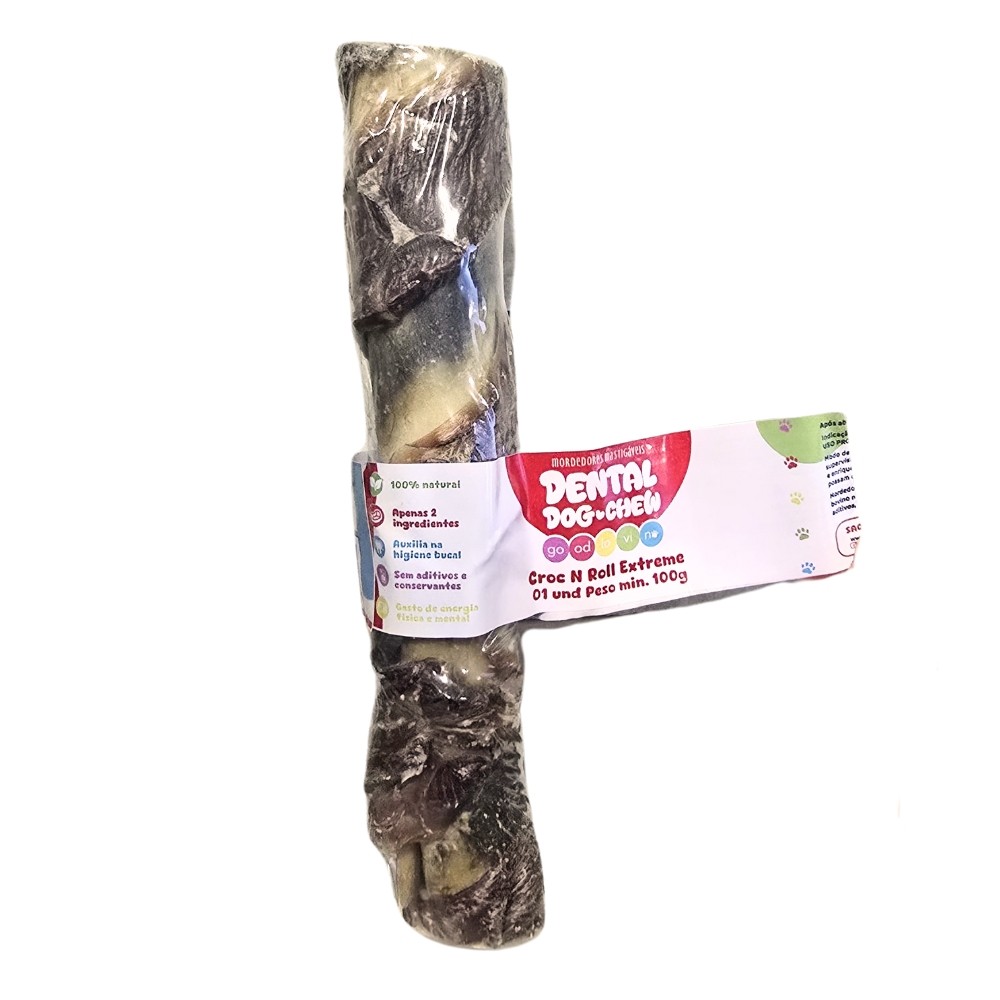 Extreme Double Croc'n Roll Mordedor Natural para Cães G - Good Lovin