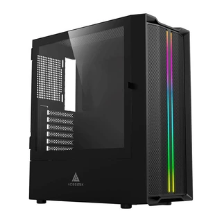 Gabinete Gamer Acegeek Aurora E450, Mid-Tower, Lateral de Vidro, Preto, AG-AURORA-E450-BK em Oferta na Shopee