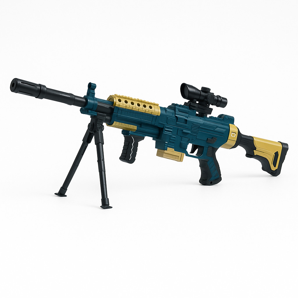 Arma Metralhadora Elétrica Automática M249 Lança Dardos