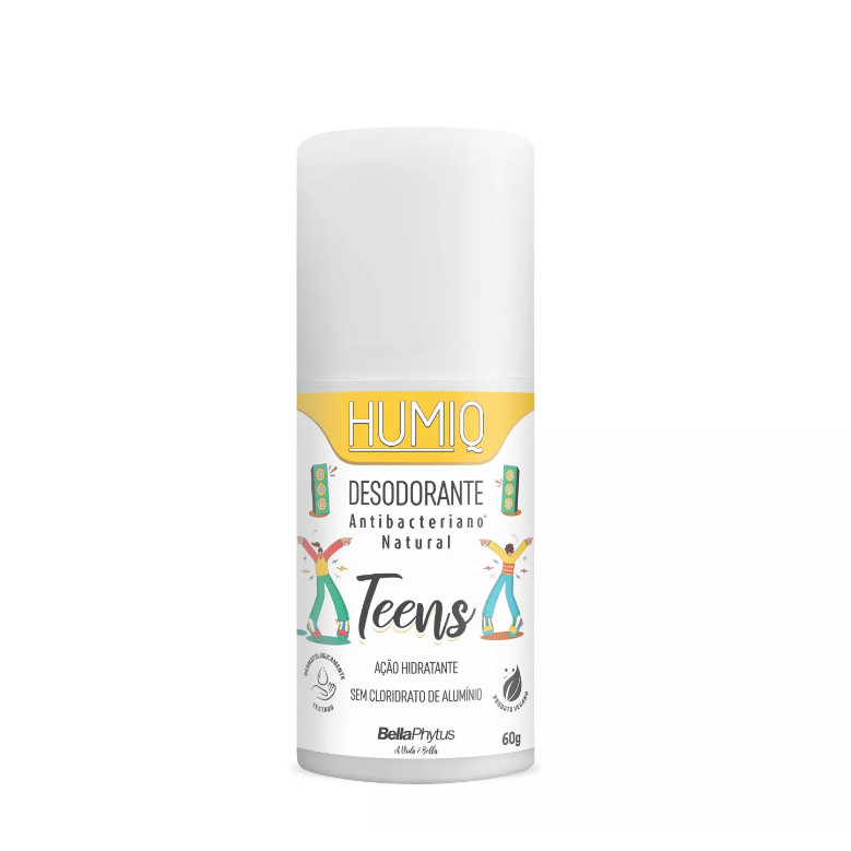 Desodorante Infantil Natural Sem Alumínio Vegano. Humiq Teens 60g ...