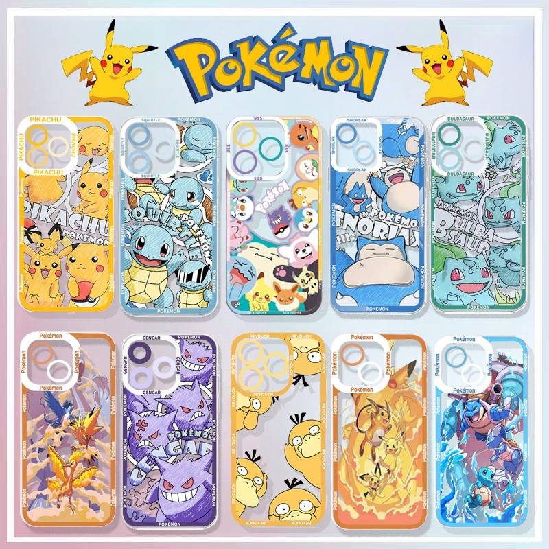 Capa Pokémon Pikachu Para RENO 13 Pro 12 11 10 Plus 13F 12F 11F OPPO A5 ...