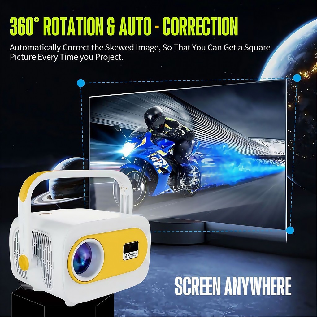 Projetor Inteligente Portátil Android JY325 T950S – Suporte a