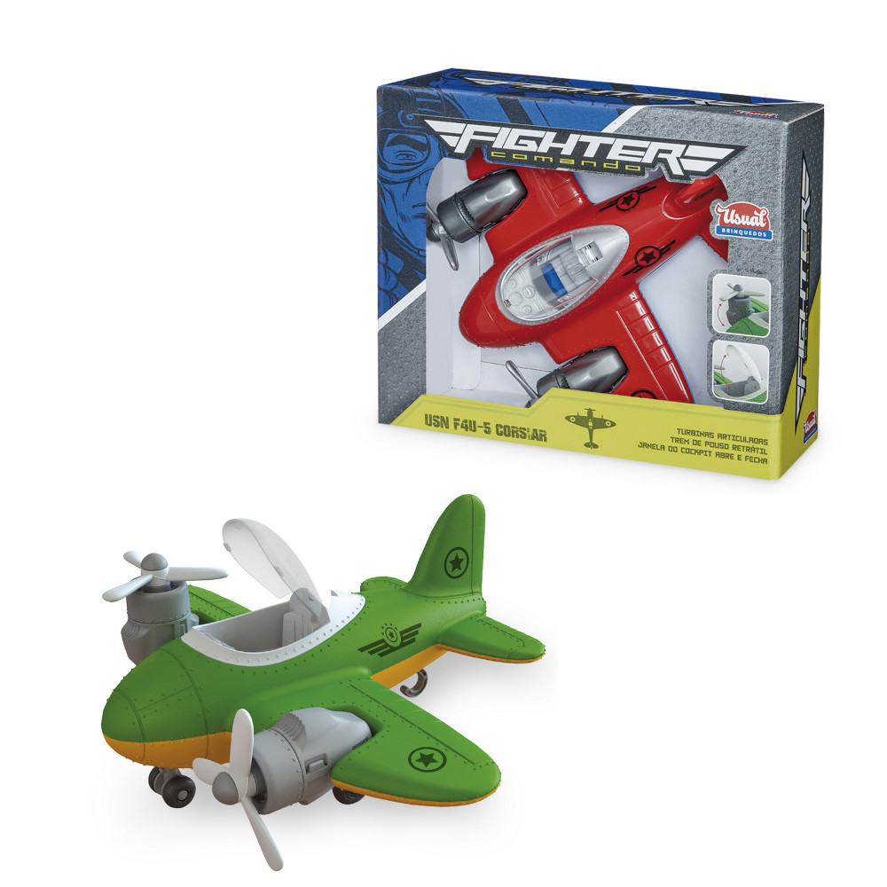 Aviao Fighter Comando Sortido - Usual Brinquedos | Shopee Brasil