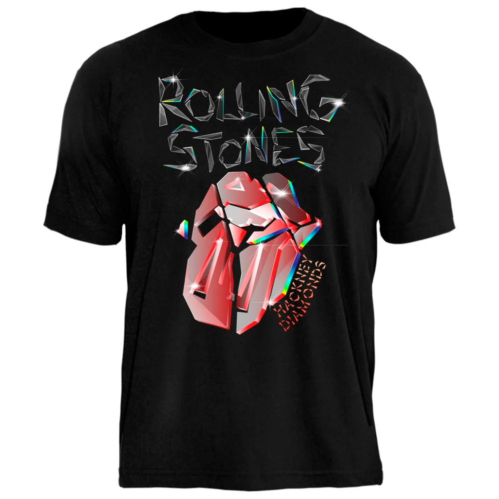 Camiseta Básica Rock Rolling Stones Camisa 100% Algodão Streetwear