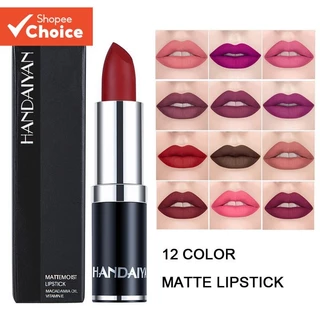 HANDAIYAN Batom À Prova De Transferência , Sem Manchas , Veludo Fosco , Hidratante De Longa Duração , Acabamento Macio , em Oferta na Shopee