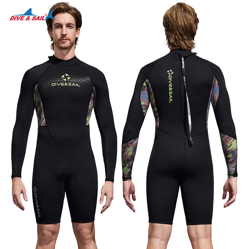 Imagem do produto Pronto estoque mergulho & vela 1.5mm terno de mergulho masculino feminino tecido Neoprene de uma peça quente axilas alfa 3