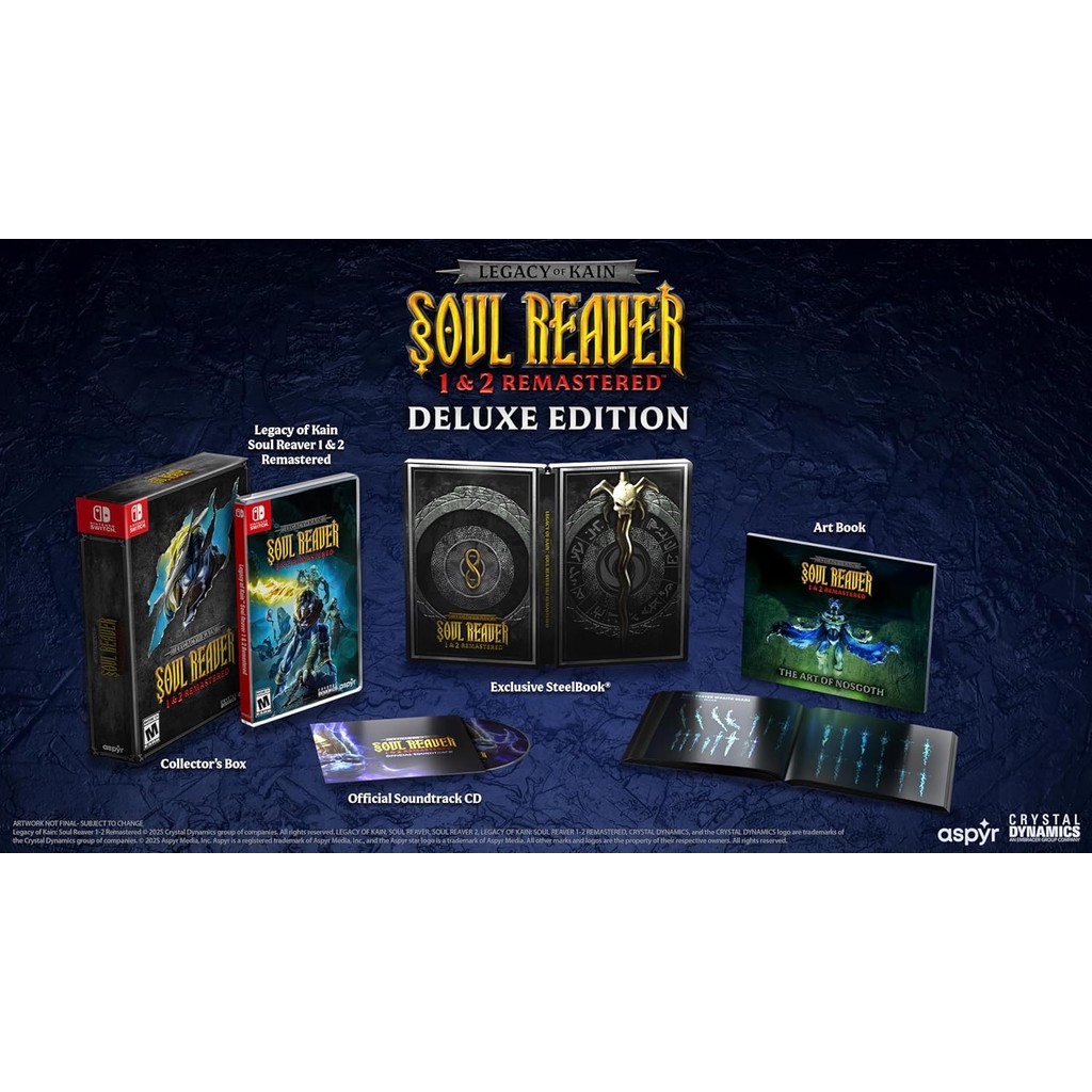Legacy Of Kain Soul Reaver 1& 2 Remastered Deluxe Edition Switch