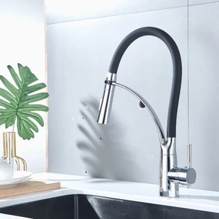 Torneira Cozinha Gourmet Monocomando Mangueira Preta 360 grau 125 MARISA em Oferta na Shopee