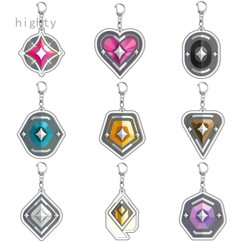 HY1 Novo Jogo Chaveiro Valorant Astra Killjoy Jett Sova Cypher Homem Acessórios De Moda Pingente Para Presentes