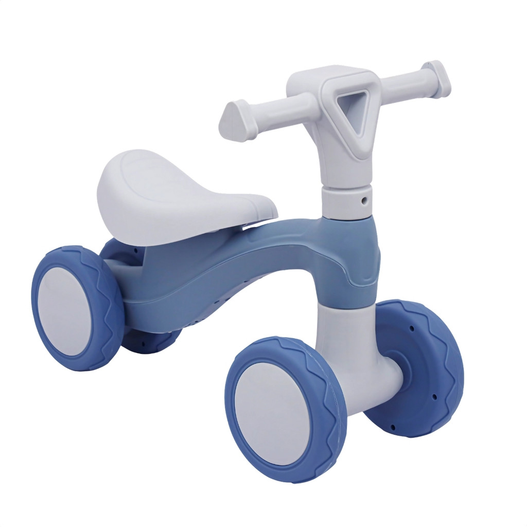 Bicicletta Equilibrio Per Bambini 4 Ruote - Rosa, Andatore Senza Pedali Per Bebè, Regalo Sicurezza