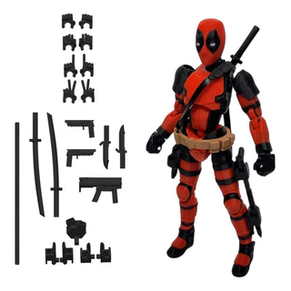 Boneco Articulado Dummy Deadpool | Action Figure 18cm articulado
