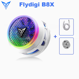 Flydigi B8X Celular Cooler Conversão De Frequência Super Dissipação De Calor Radiador Magnético Luz RGB Para Iphone Ipad