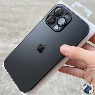 Nano Titânio AG Fosco Caso Para iPhone Air 17 16 15 14 13 12 11 Pro Max Proteção De Capa Completa