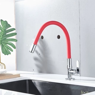 Torneira Tubo Flexível Parede Cozinha Color Vermelha MARISA em Oferta na Shopee