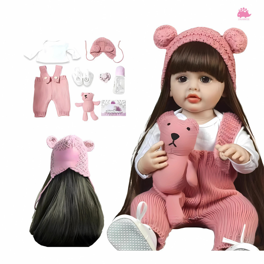 Boneca Reborn Levi de 20'' Polegadas, Brinquedo Bebe Reborn, Boneca Real, Criança Reborn, Vinil Completo, Bonecas Laváve