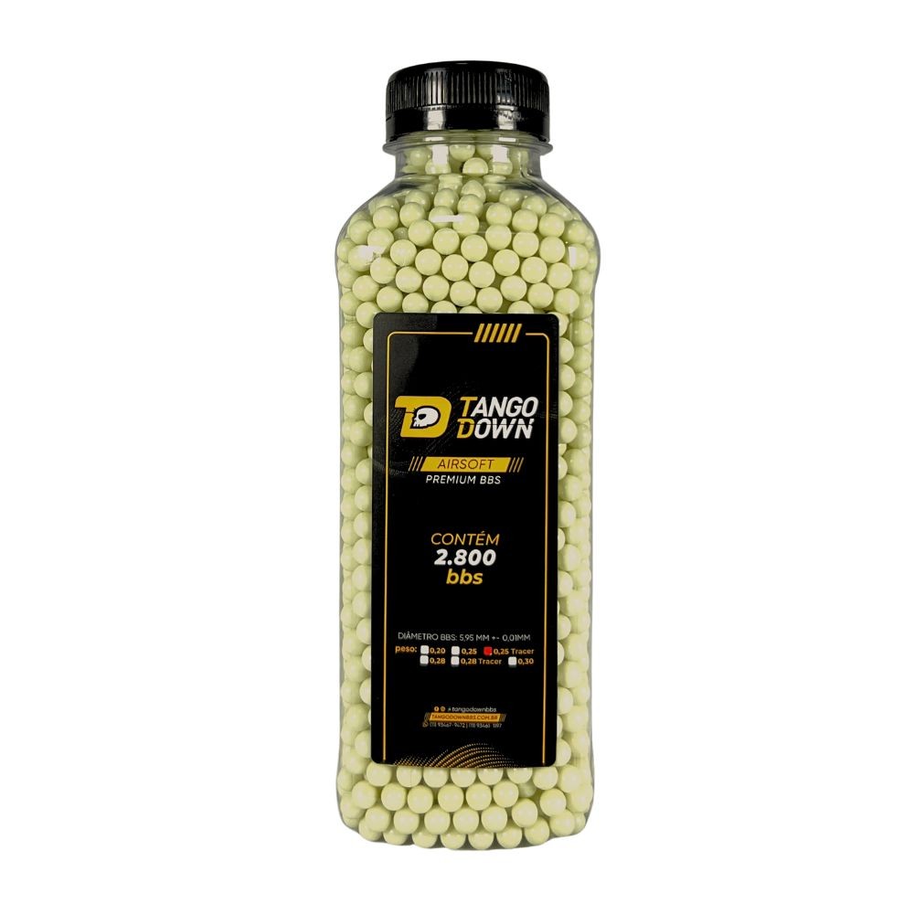 Billes Airsoft VORSK Tracer Vertes 0,25g 6mm – La Bouteille De 2000 Billes Traçantes Pour Vos Parties De Nuit !
