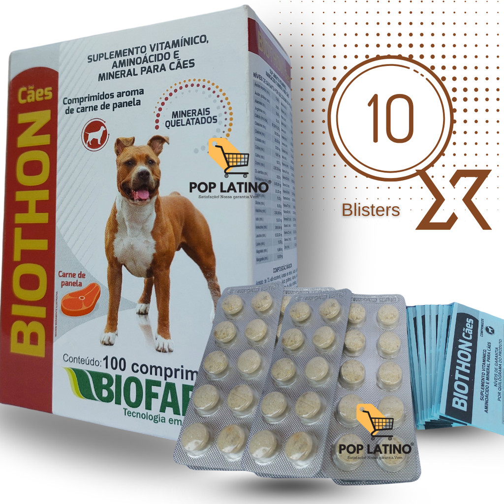 Vitamina e Suplemento para Cachorro | Biothon Pet Biofarm | Ganho de ...