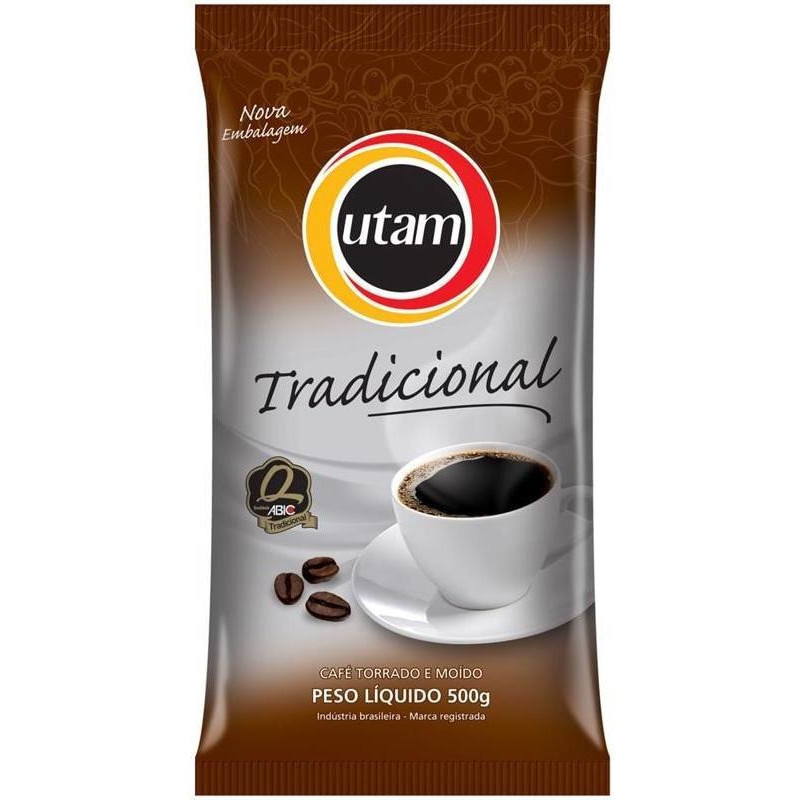 Café Utam Tradicional Torrado E Moído Pacote 500g Várias Quantidades ...