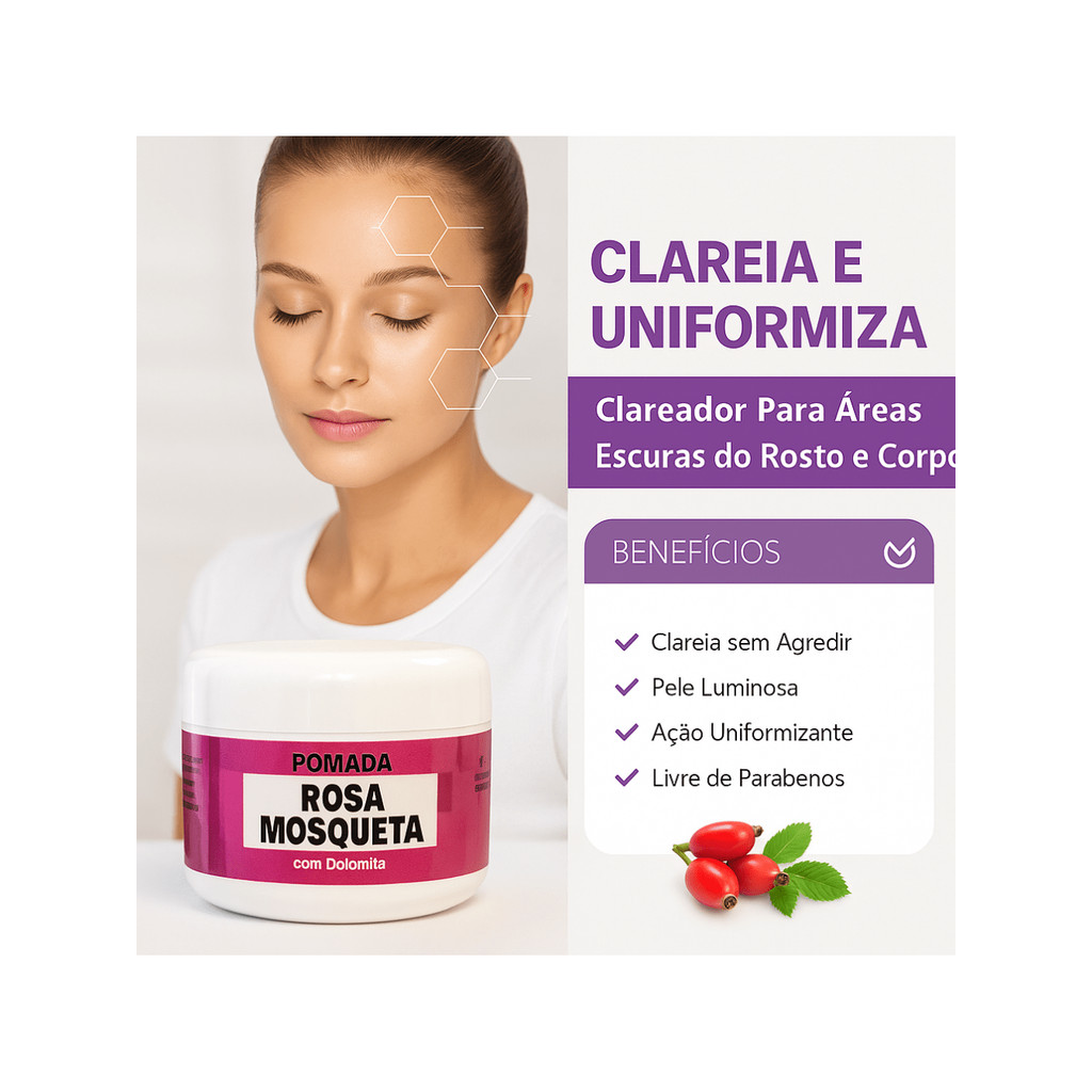 Pomada Clareadora Multifuncional – Clareia Virilhas, Axilas, Rosto ...