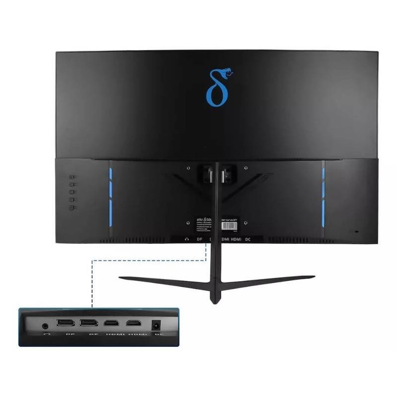 MONITOR 27 POLEGADAS CURVO 2K RESOLUÇÃO 1MS C/ AUTOFALANTE 180HZ DELTA ...