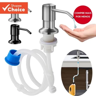 Dispensador De Sabão De Cozinha (Níquel Escovado) , Aço Inoxidável , Bancada Com Bomba Durável , Kit De-Ideal