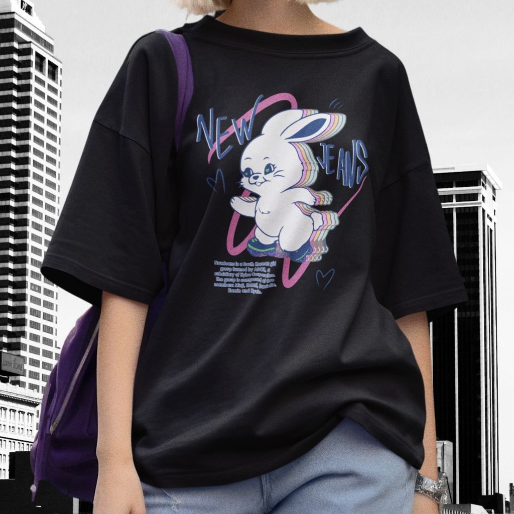 Camiseta New Jeans NJZ Bunny Pop Indie Alternativo K-pop Álbum
