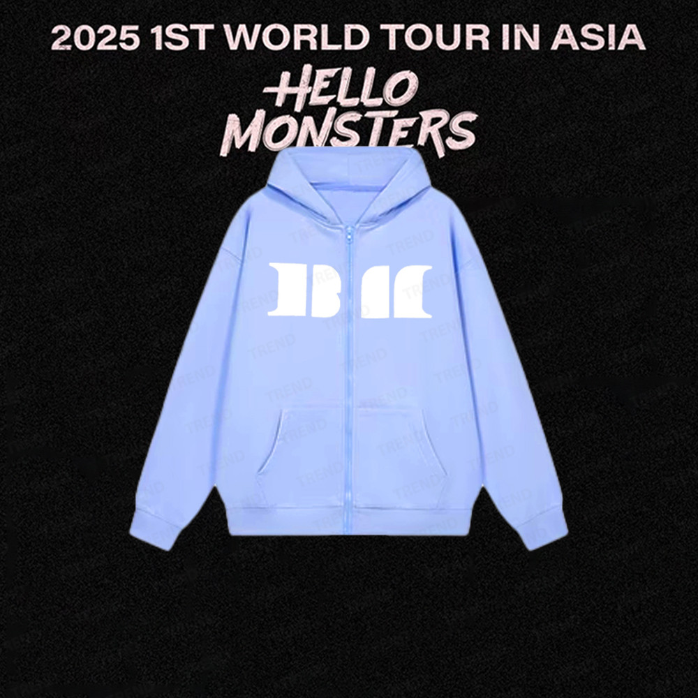 BABYMONSTER HELLO MONSTERS 2025 1ST WORLD TOUR Merch Zip-up Hoodie