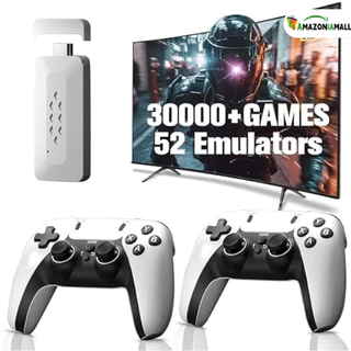 Tenha 2 consoles originais, sem fio e portáteis. Controle retrô (jogo 10k, 4K), GameStick M15 PRO4K (jogo 20k).