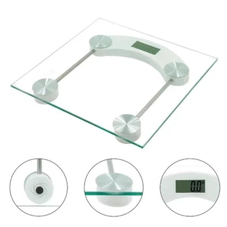 Balança Digital Humana Para Banheiro Base De Vidro Atá 180kg