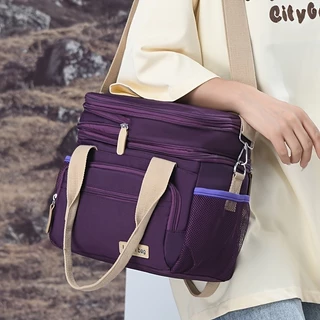 Bolsa Térmica Expansível Piquenique De Grande Capacidade Para Almoço - Multi-Compartimentos,Impermeável