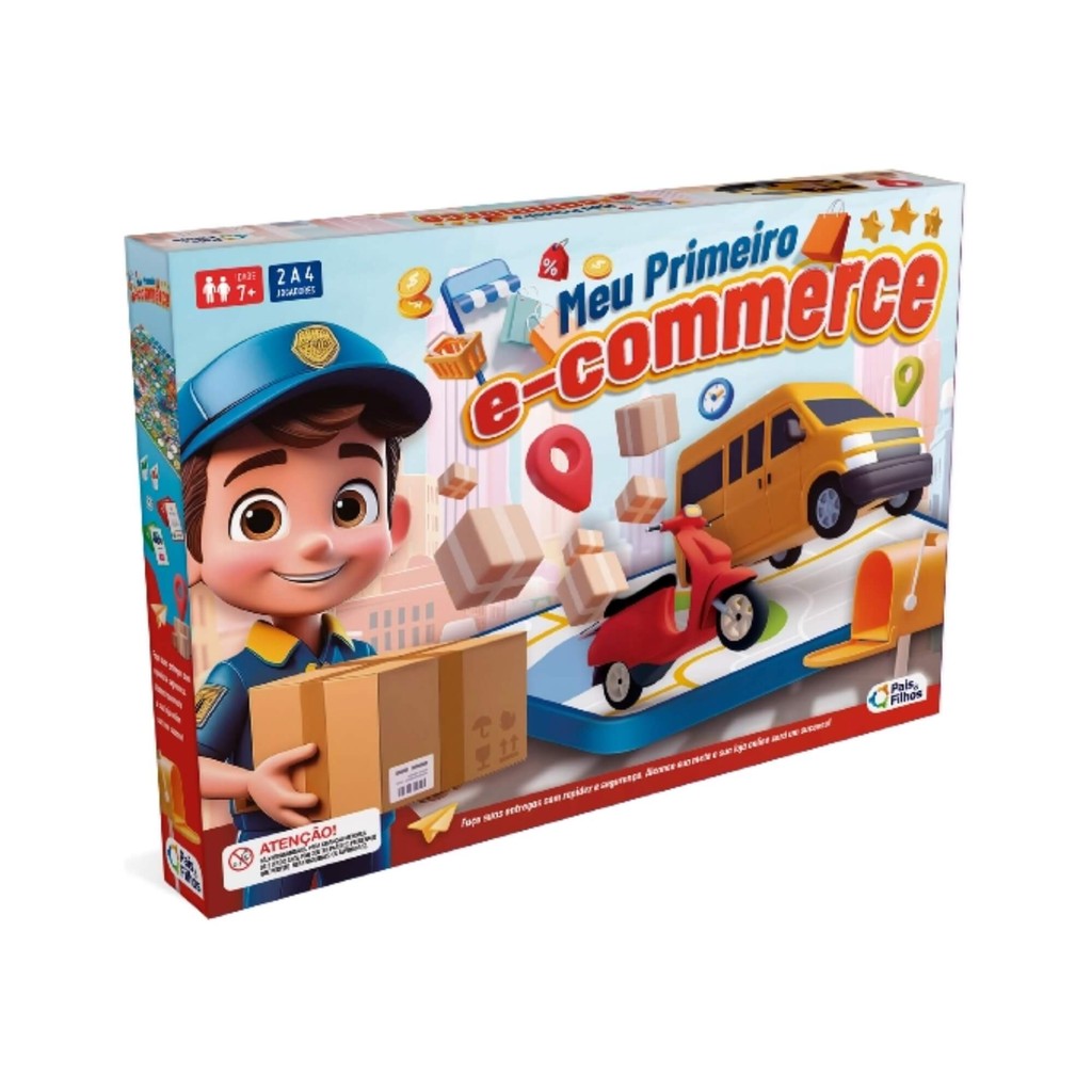 Jogo de Tabuleiro Infantil Meu Primeiro E-commerce Pais e Filhos 7 ...