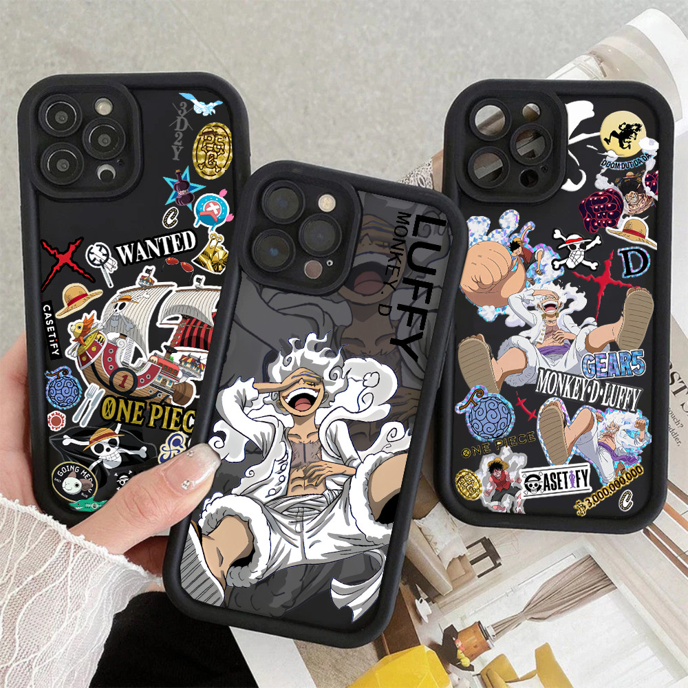 Para POCO X6 Pro F6 X5 F5 F3 M4 X4 X3 NFC Mi11 Lite 12 M6 C75 C65 C40 M5S One Piece Rindo Luffy Capa À Prova De Choque P