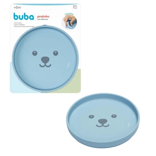 Pratinho em Silicone com Ventosa Gummy Azul 19677 - Buba