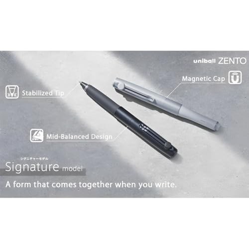uniball ZENTO Signature Modelo 0.5 Mm-Preto Metálico | Shopee Brasil
