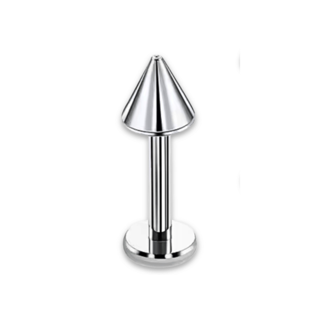 Piercing Labret Spike Titânio F136 Labio Hélix Tragus