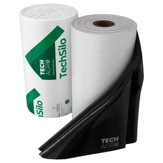 Lona Plástica Techsilo Preta/Branca 10x50m 70kg Techagro 200 Micra em Oferta na Shopee