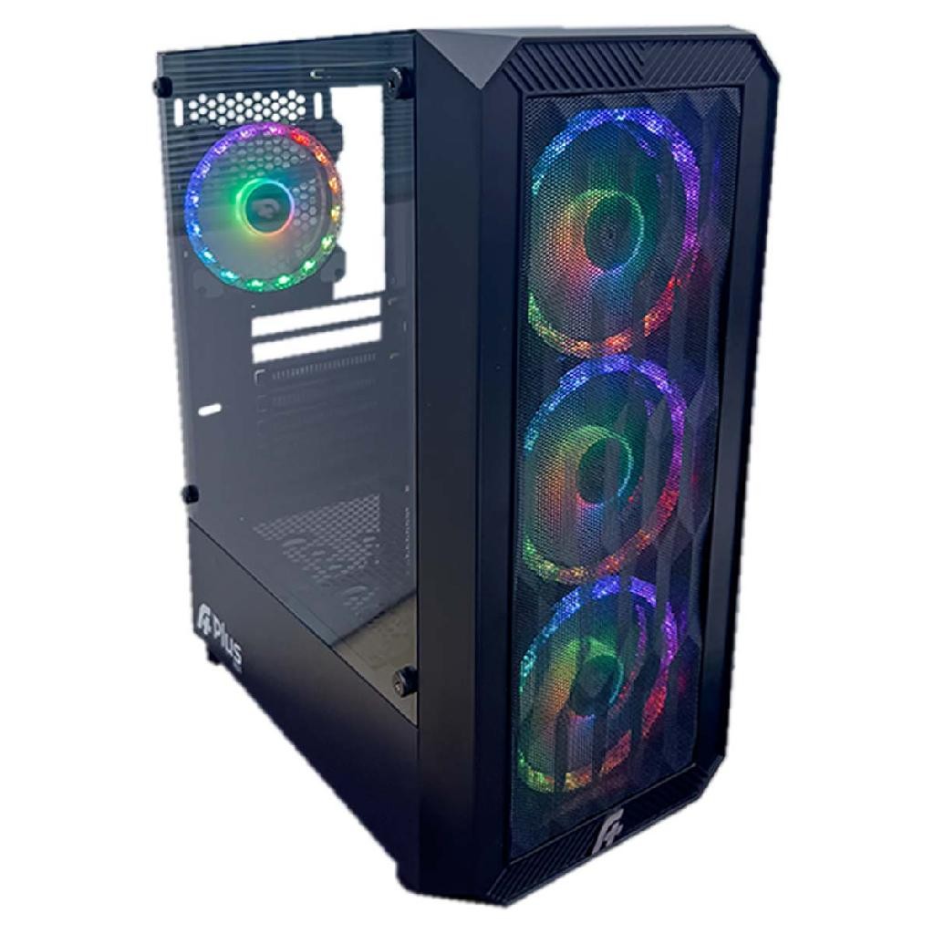 Gabinete Gamer Mid Tower Atx A+ Plus Tech Zohar 4 Fans ARgb