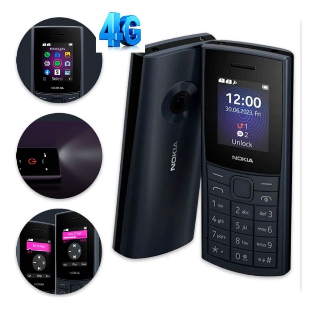 Celular Nokia 110 4G Com Câmera Bateria de Longa Duração Dual Chip ...