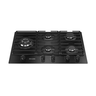 Cooktop 5 Bocas a Gás Mueller com Mesa de Vidro Temperado e Tripla Chama Preto Bivolt - MCG5BM em Oferta na Shopee
