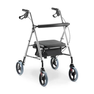 Andador Idoso 4 Rodas de Alumínio Dobrável Dellamed com Assento D12 6248 em Oferta na Shopee