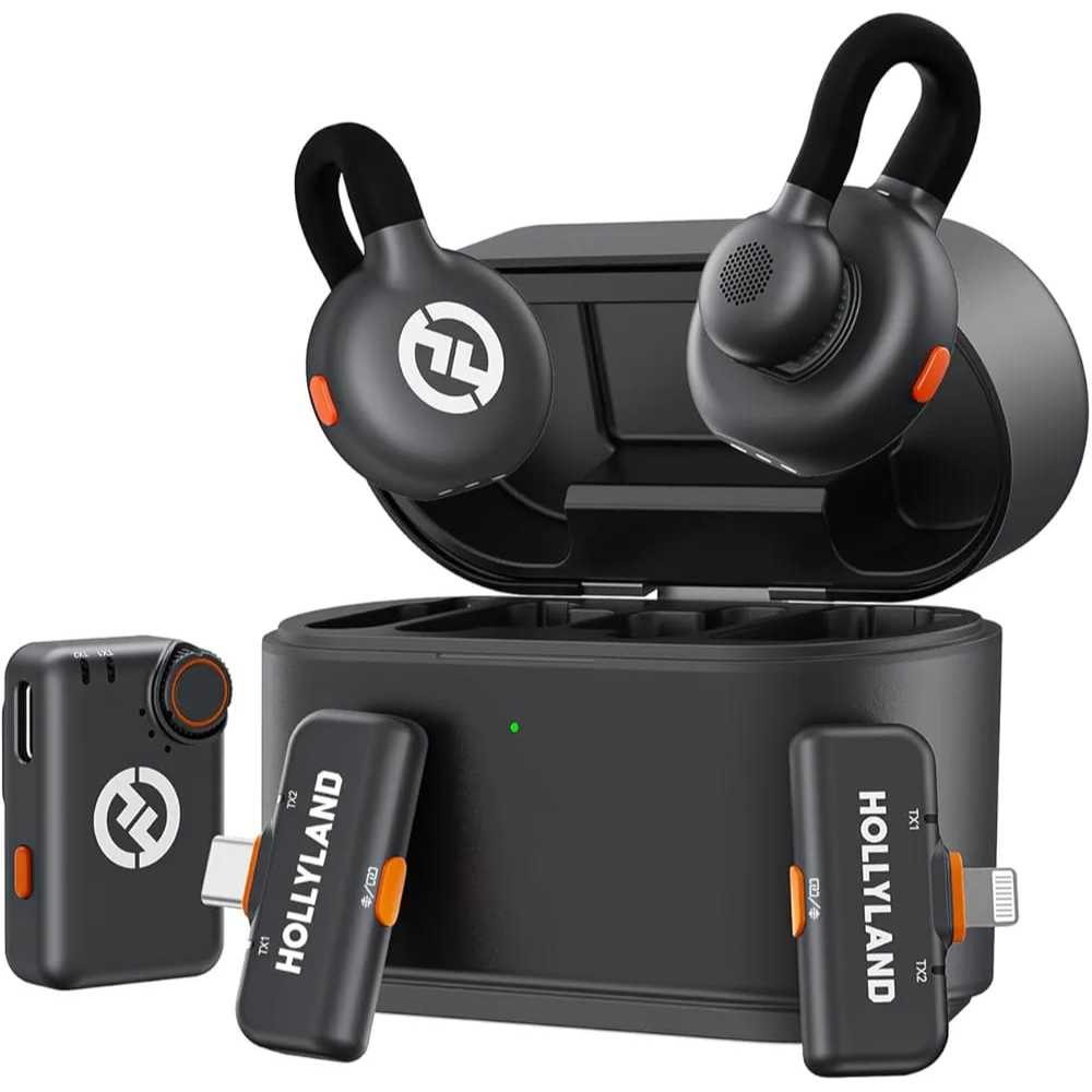 Hollyland LARK M2 combo ワイヤレスマイクセット Microfone de Lapela sem fio Hollyland Lark M2S Versão Ultimate